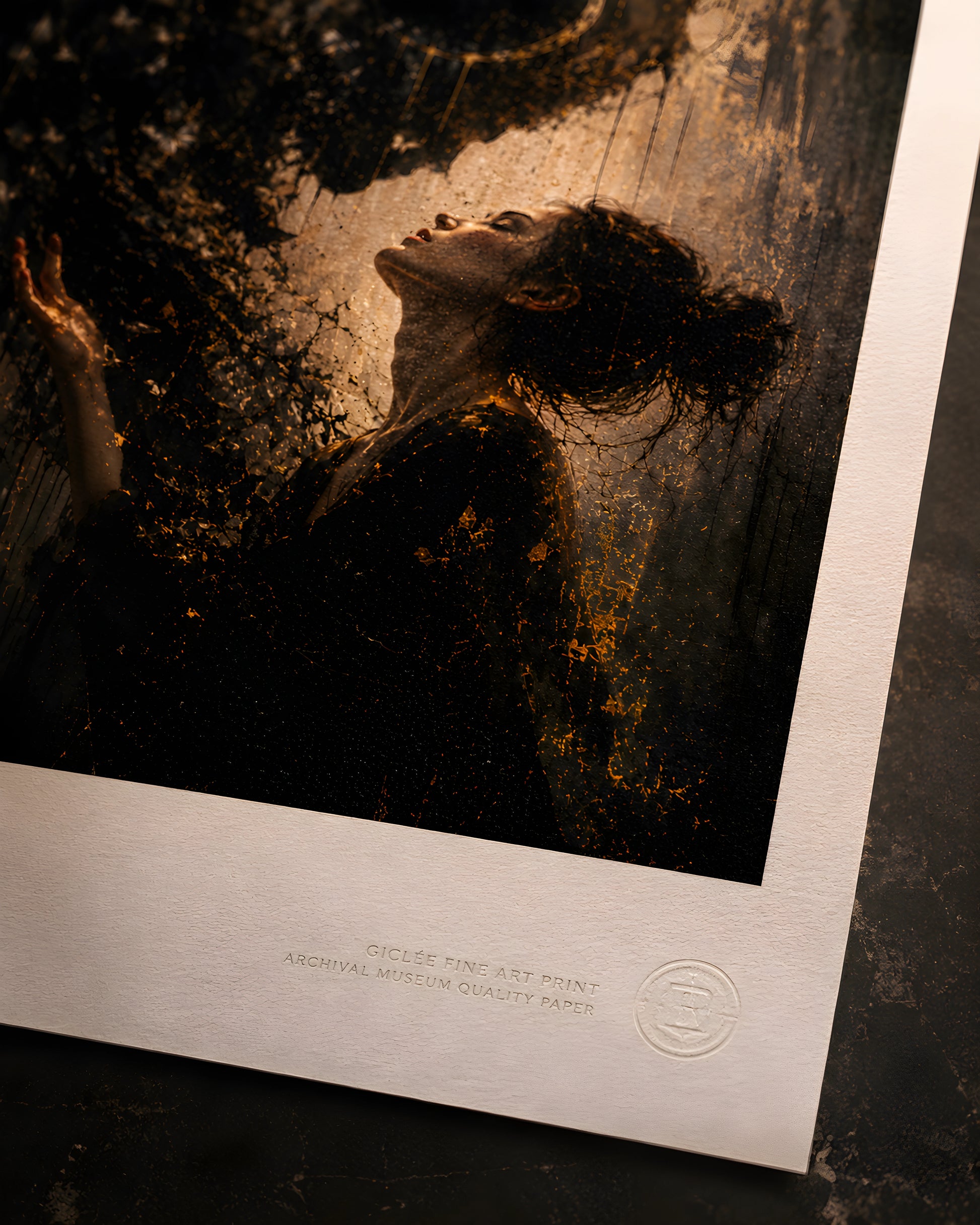 Close-up atmospheric detail from Veil of Ash featuring drifting butterflies, shadow textures, and metallic gold accents